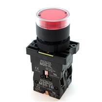 Botão de Comando Pulsante Iluminado Metaltex P20IGR-R-1C 30387 30387