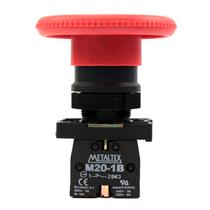 Botão de Emergência Giro para Destravar Metaltex P20BYR-R-1B 30605 30605 