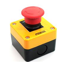 Caixa Plástica Amarela com um Botão Cogumelo de ø40mm NF Metaltex CP1-E 30527 30527