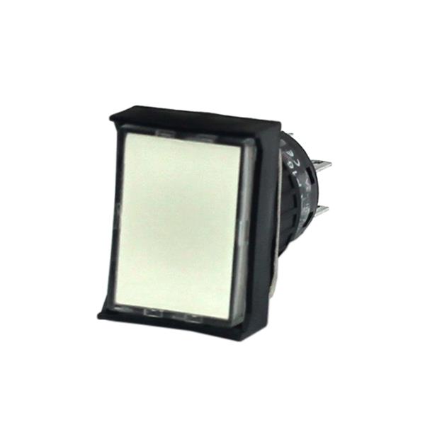 Botão de Comando Retangular Pulsante Iluminado Metaltex P16-BL7-W2 29601 29601