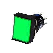 Botão de Comando Retangular Pulsante Iluminado Metaltex P16-BL7-G2 29602 29602