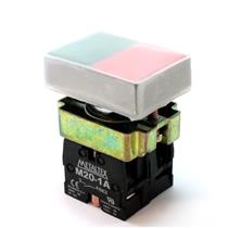 Botão de Comando Duplo com Capa Protetora Metaltex M20APL-1C 30569 30569 