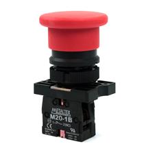 Botão de Comando Cogumelo Metaltex P20AMR-R-1B 30588 30588 