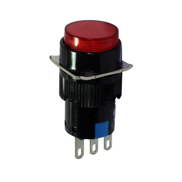 Botão de Comando Redondo Pulsante 16mm JNG YLAY8E-Y11R 31288 31288