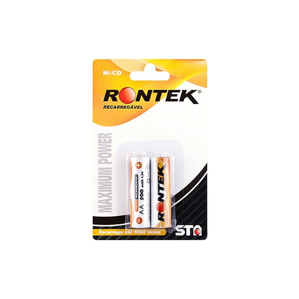 Bateria Recarregável Ni-Cd 1,2V 900mah RT900AAB2 cartela com 2 unidades 27410 27410