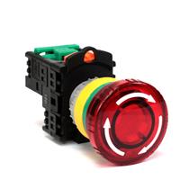 Botão de Emergência Giro para Destravar Iluminado Metaltex TN2IK7R-L1A 34556 34556 