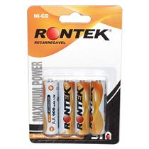 Bateria Recarregável Ni-Cd 1,2V 900mah RT900AAB4 cartela com 4 unidades 32944 32944