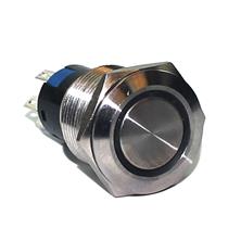 Botão Antivandalismo 19mm com Retenção Iluminado Vermelho 220VCC/VCA Metaltex AV19IR-2R 34622 34622