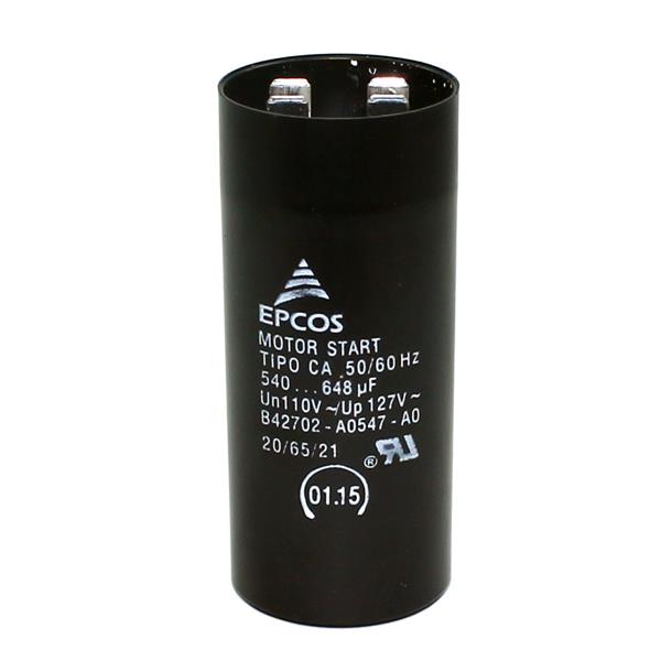 Capacitor Partida de Motor 540/648MF x 110V 15109 15109