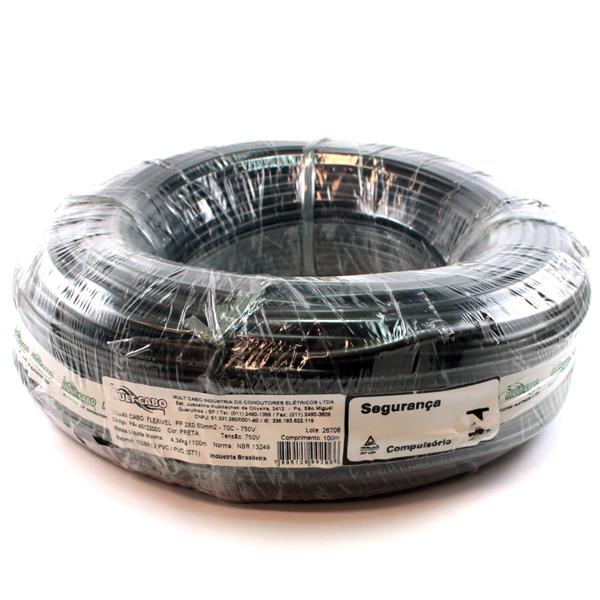 Cabo PP Mult Cabo 2X0,50 mm² rolo com 100 mts  6292 6292