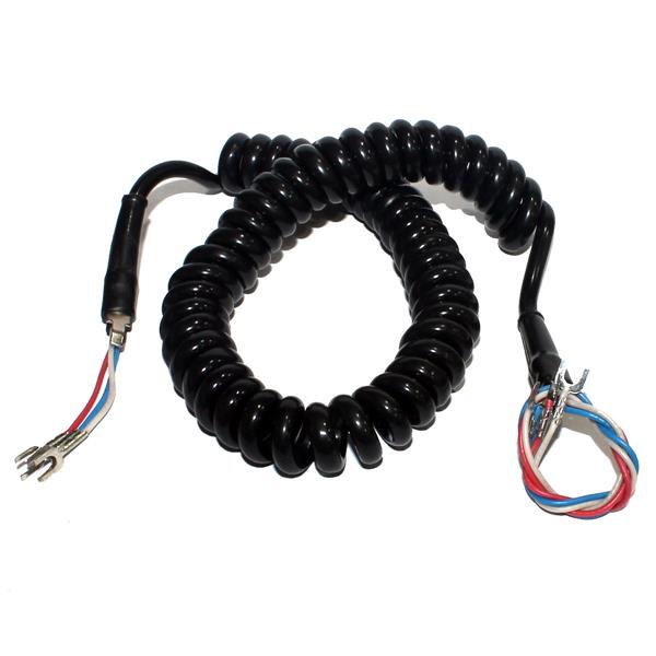 Cordão Espiral para Telefone Saída 3 Fios Preto 3722 3722