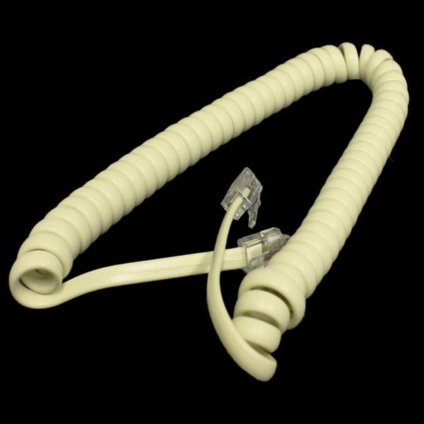 Cordão Espiral Bege para Monofone 2,00 metros 2 Pinos USA  19667 19667