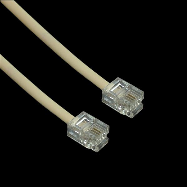 Cordão Liso 5,00 metros 2 Pinos USA Jack X Jack Bege/Preto/Cinza   19672 19672