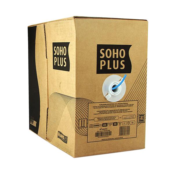 Cabo Multi-Lan sem blindagem Azul Furukawa CAT5E 4P x 24AWG caixa com 305 metros 3424 3424