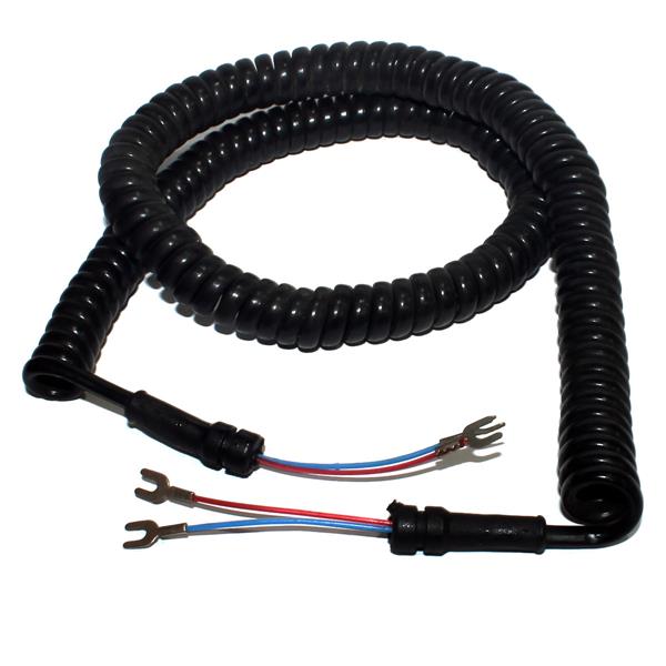 Cordão Espiral para Telefone Saída 2 Fios Preto 3737 3737