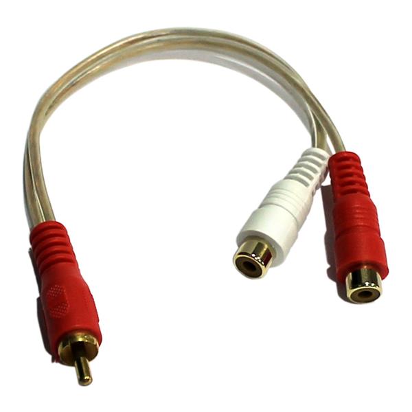 Cabo Y 20 centímetros RCA Macho X2 RCA Fêmea  24031 24031