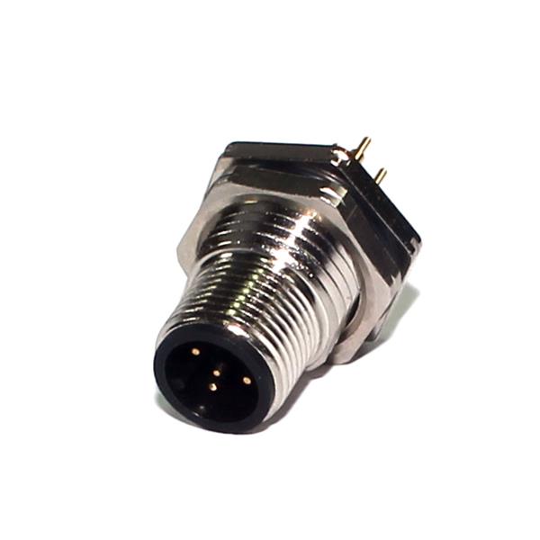 Conector M12 5 pinos Macho para painel Lumberg RSHL 5/S 5.5 31971 31971