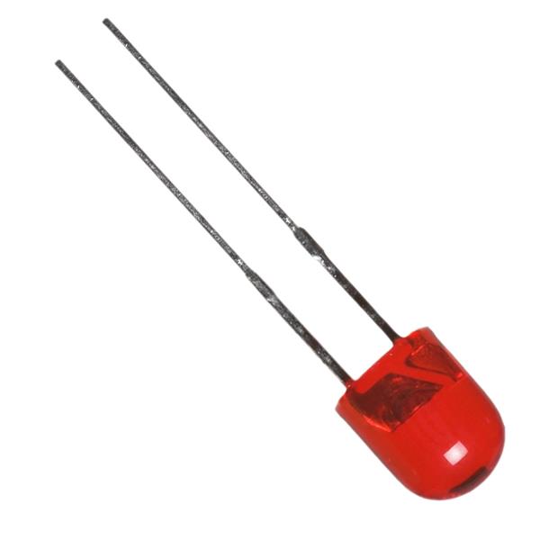 Diodo Led Difuso sem Aba 5mm Vermelho Eletropeças