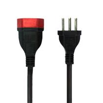 Extensão Elétrica Tripolar 5 metros Preta Force Line 4954 33223 33223 