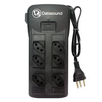 Filtro de Linha 6 Tomadas Bivolt 10A Preto Force Line 5006 29564 29564