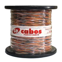 Fio Telefônico Torcido Preto/Laranja FDG 50/2 rolo com 500 metros 34307 34307 