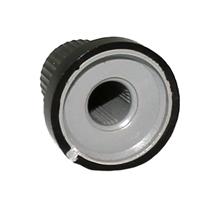 Knob Plástico Estriado Preto com Cinza AD-23N 21130 21130
