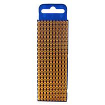 Marcador de Cabo de Encaixe 1,5 a 2,5mm Hellermann W2 Número "0" Amarelo cartela com 200 peças 33243 33243