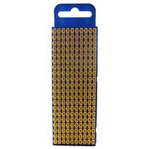 Marcador de Cabo de Encaixe 1,5 a 2,5mm Hellermann W2 Número "1" Amarelo cartela com 200 peças 33244 33244