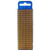 Marcador de Cabo de Encaixe 1,5 a 2,5mm Hellermann W2 Número "2" Amarelo cartela com 200 peças 33245 33245