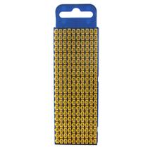 Marcador de Cabo de Encaixe 1,5 a 2,5mm Hellermann W2 Número "3" Amarelo cartela com 200 peças 33246 33246 