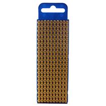 Marcador de Cabo de Encaixe 1,5 a 2,5mm Hellermann W2 Número "5" Amarelo cartela com 200 peças 33248 33248