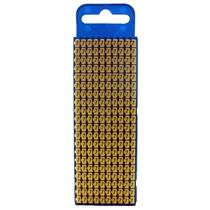 Marcador de Cabo de Encaixe 1,5 a 2,5mm Hellermann W2 Número "7" Amarelo cartela com 200 peças 33250 33250