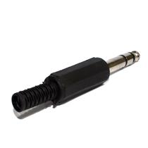 Plug P10 Stereo com Rabicho Preto 2589 2589 