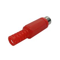 Plug RCA Fêmea Vermelho com Rabicho 30647 30647