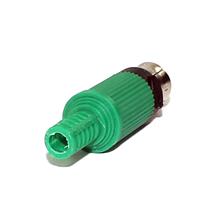 Plug RCA Verde com Rabicho 33357 33357 