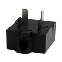 Pino para Telefone + Tomada com 1 Adaptador Fêmea para RJ-11 33461 33461