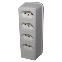 Barra de Tomadas 4 Saídas Branca 2380-1 29995 29995 