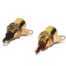 Tomada Mini RCA para Painel Par Preto/Vermelho  33135 33135 