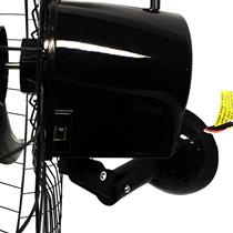 Ventilador de Parede Oscilante 60cm Preto com Grade Preta VENTISOL 34595 34595