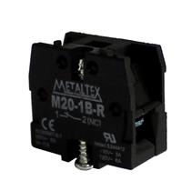 Bloco de contato 1NF para Botão de Comando Metaltex M20-1B-R 35092 35092 