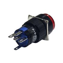 Botão de Comando Redondo Pulsante Iluminado Metaltex P16-BR7-R1 35399 35399 