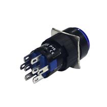 Botão de Comando Redondo com Retenção Iluminado Metaltex P16-IR2-BL2 35400 35400