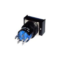 Botão de Comando Retangular Pulsante Iluminado Metaltex P16-BL7-BL2 36507 36507