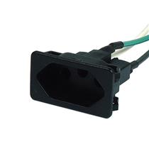 Tomada de Embutir 3 pinos 20A com Cabo de 150mm Preta TPA2-3E3F (14940) 36942 36942