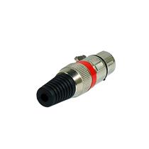 Conector Canon Fêmea Vermelho Q33BK 37062 37062 