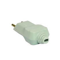 Plugue com Prensa Cabo (2P+T) Ø 4,0mm 10A 250V Cinza Margirius PLD11-3 (17732) 37095 37095