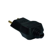 Plugue com Prensa Cabo (2P+T) Ø 4,0mm 10A 250V Preto Margirius PLD11-3 (17728) 37096 37096 