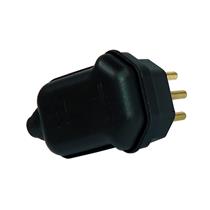 Plugue com Prensa Cabo (2P+T) Ø 4,0mm 10A 250V Preto Margirius PLD10-3 (17716) 37098 37098