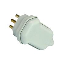 Plugue com Prensa Cabo (2P+T) Ø 4,8mm 20A 250V Cinza Margirius PLD8-3 (16598) 37099 37099