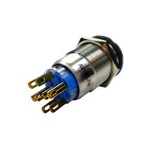 Botão Antivandalismo 19mm Pulsante Iluminado Branco 24VCC/VCA Metaltex AV19IC-7W 37464 37464 